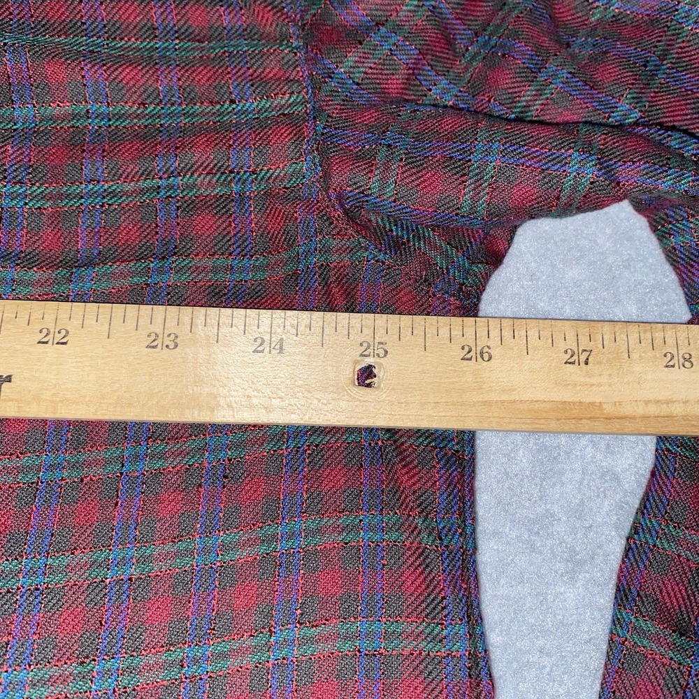 Madewell Women's Size L Flannel Westlake Shirt in Stoppard Plaid Long Sleeve Top - Picture 9 of 12